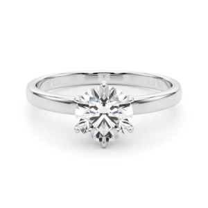 Marnie Lab-Created Diamond Round cut 6 Prong  Classic Solitaire Engagement Ring