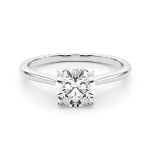 Mckenna Lab-Created Diamond Round cut 4 Prong  Classic Solitaire Engagement Ring