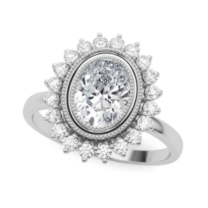 Landry Natural Halo Diamond Ring
