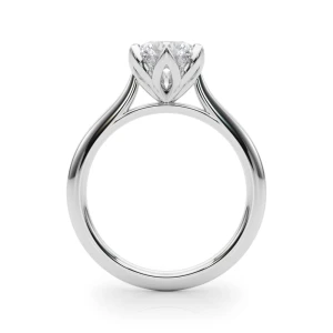 Sophie Natural Silver Diamond Solitaire Ring
