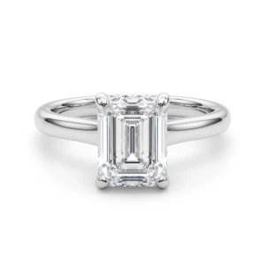 Victorina Lab-Created Diamond Platinum 4 Prong Halo Engagement Ring