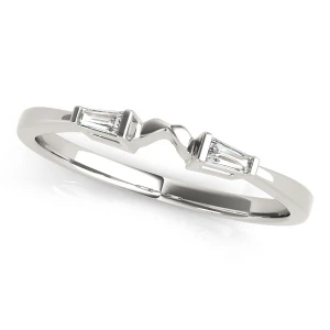 lilya Lab-Created Baguette cut Bar-Set  Two Stone Diamond Ring