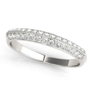 Koraline Lab-Created Round cut Pave-Set  Diamond Ring