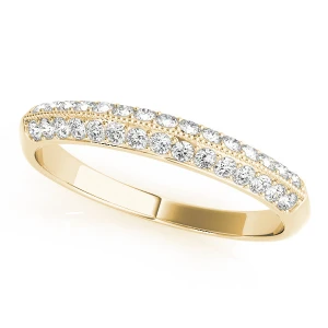 Koraline Lab-Created Yellow Gold Pave-Set  Diamond Ring