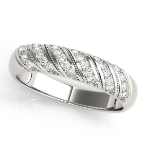 Anslee Lab-Created Round cut Pave-Set  Diamond Ring