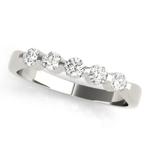 Celina 0.50 Carat Lab-Created Round cut Bezel  5 Stone Diamond Ring