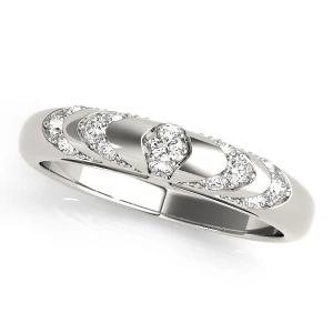 Lochlyn Lab-Created Round cut Pave-Set  Diamond Ring
