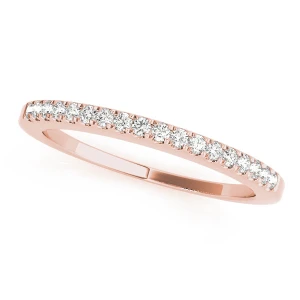 Cielle Lab Grown Rose Gold Prong Three Quarter Eternity Diamond Ring