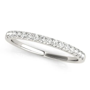 Amicia Lab-Created White Gold Prong Three Quarter Eternity Diamond Ring