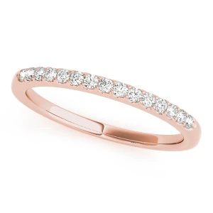 Lynleigh Lab Grown Rose Gold Prong Three Quarter Eternity Diamond Ring