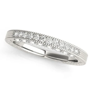 Angelia Lab-Created Round cut Pave-Set  Diamond Ring