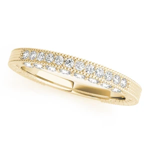 Angelia Lab-Created Yellow Gold Pave-Set  Diamond Ring