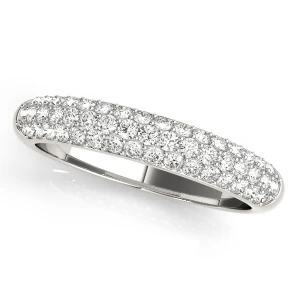 Jalisa Lab-Created Round cut Pave-Set  Diamond Ring