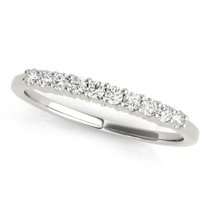 Libby 0.20 Carat Lab-Created Round cut Prong Half Eternity Diamond Ring