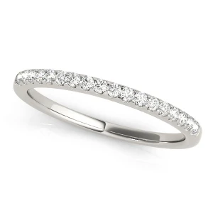 Austyn 0.18 - 1.04 Carat Lab-Created Round cut French Pave Half Eternity Diamond Ring