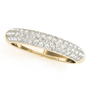 Camri Lab-Created Yellow Gold Pave-Set  Diamond Ring
