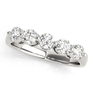 Addelyn 0.25 - 1.50 Carat Lab-Created Round cut Prong 5 Stone Diamond Ring