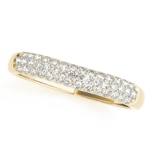 Kaileigh Lab-Created Yellow Gold Pave-Set  Diamond Ring
