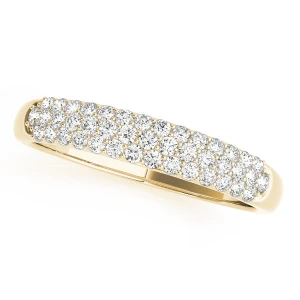 Juliett Lab-Created Yellow Gold Pave-Set  Diamond Ring