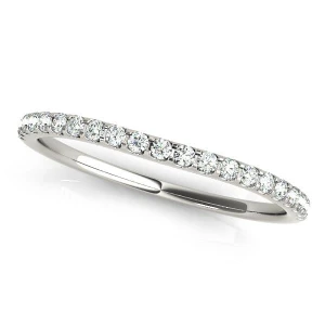 Aveya 0.10 Carat Lab-Created Round cut Prong Three Quarter Eternity Diamond Ring