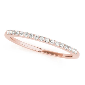 Addy Lab Grown Rose Gold Prong Three Quarter Eternity Diamond Ring