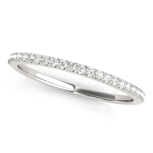 Jaisley Lab-Created Platinum Prong Three Quarter Eternity Diamond Ring