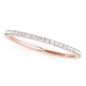 Rynleigh Lab Grown Rose Gold Prong Three Quarter Eternity Diamond Ring