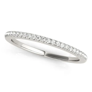 Aryia Lab-Created Platinum Prong Three Quarter Eternity Diamond Ring
