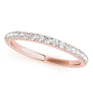 Lilyrose Lab Grown Rose Gold Prong Three Quarter Eternity Diamond Ring