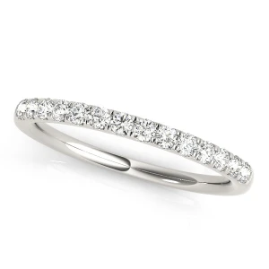 Khushi Lab-Created Platinum Prong Three Quarter Eternity Diamond Ring
