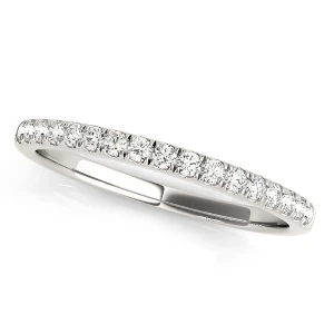 Lunna Lab-Created Platinum Prong Three Quarter Eternity Diamond Ring