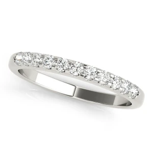 Renee Lab-Created Platinum Prong Half Eternity Diamond Ring