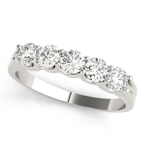 Salma 0.50 - 2.50 Carat Lab-Created Round cut 4 Prong  5 Stone Diamond Ring