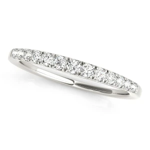 Korah 0.07 Carat Lab-Created Round cut Prong Three Quarter Eternity Diamond Ring