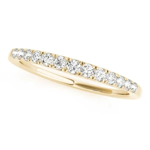 Korah Lab-Created Yellow Gold Prong Three Quarter Eternity Diamond Ring