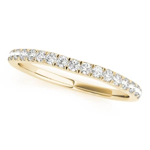 Layal Lab-Created Yellow Gold Prong Three Quarter Eternity Diamond Ring