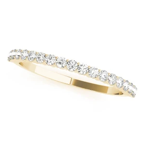 Amarii Lab-Created Yellow Gold Prong Three Quarter Eternity Diamond Ring