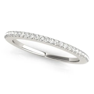 Tasnim 0.12 Carat Lab-Created Round cut Prong Three Quarter Eternity Diamond Ring