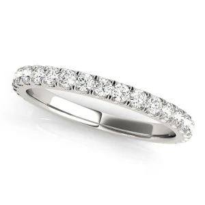 Leigh 0.38 Carat Lab-Created Round cut Prong Three Quarter Eternity Diamond Ring