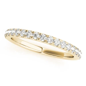 Leina Lab-Created Yellow Gold Prong Three Quarter Eternity Diamond Ring