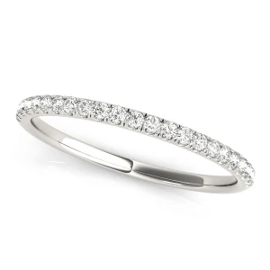 Kaida 0.12 Carat Lab-Created Round cut Prong Three Quarter Eternity Diamond Ring
