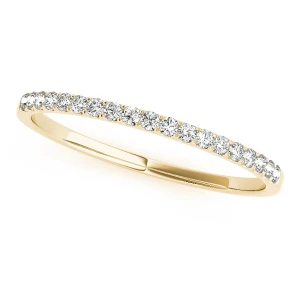 Arianne Lab-Created Yellow Gold Prong Three Quarter Eternity Diamond Ring