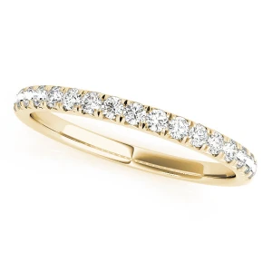 Raena Lab-Created Yellow Gold Prong Three Quarter Eternity Diamond Ring