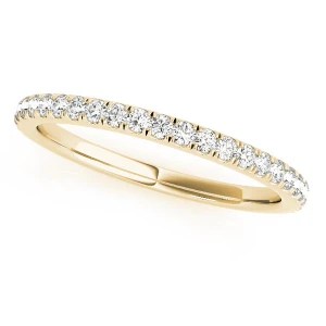 Rachell Lab-Created Yellow Gold Prong Three Quarter Eternity Diamond Ring