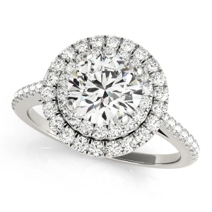 Kobi Natural Round cut Halo Diamond Ring