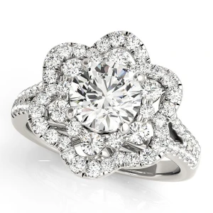Lylla Natural Round cut Halo Diamond Ring