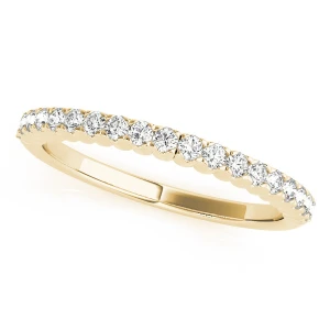 Keari Lab-Created Yellow Gold Prong Three Quarter Eternity Diamond Ring