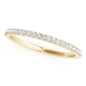 Alexi Lab-Created Yellow Gold Prong Three Quarter Eternity Diamond Ring