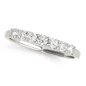 Spencer Lab-Created White Gold Prong 7 Stone Diamond Ring