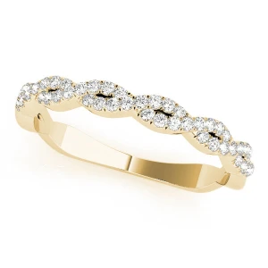  Chit Natural Yellow Gold Diamond for Women Wedding Ring